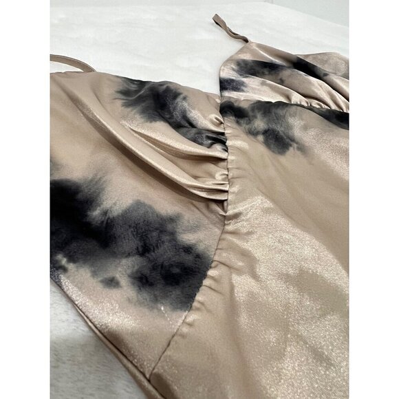 New Steve Madden Size S LORENZA Slip DRESS Storm Blue *Stain* - Picture 7 of 13